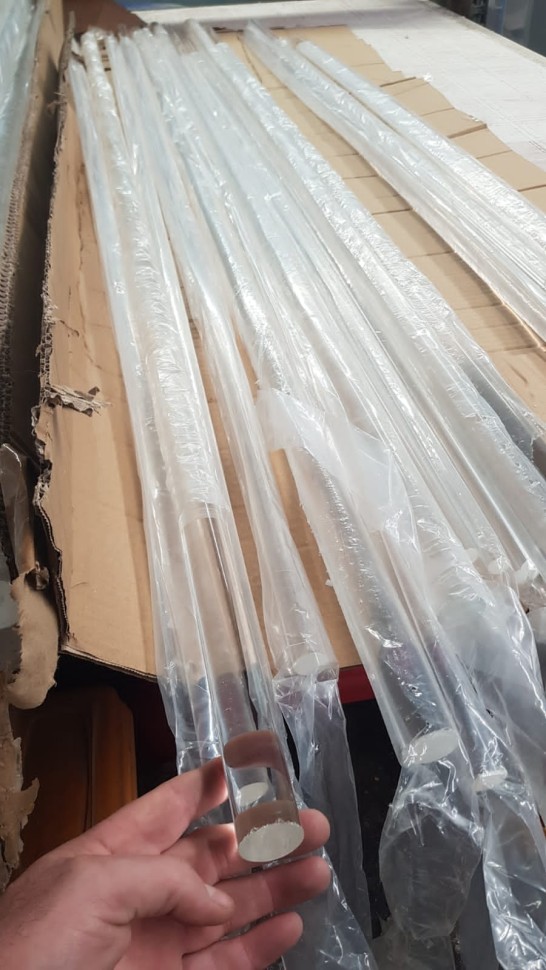 Круглые акриловые стержни из оргстекла— прозрачные