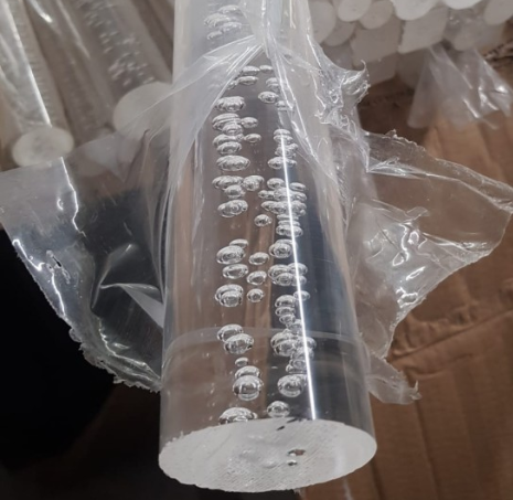 Круглые пузырьковые акриловые стержни 8ø длина 2000 мм 