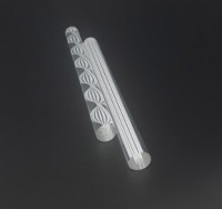Акриловые прозрачные стержни из оргстекла «Косичка» 30ø